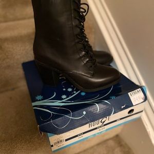 Black Lace up Boots
